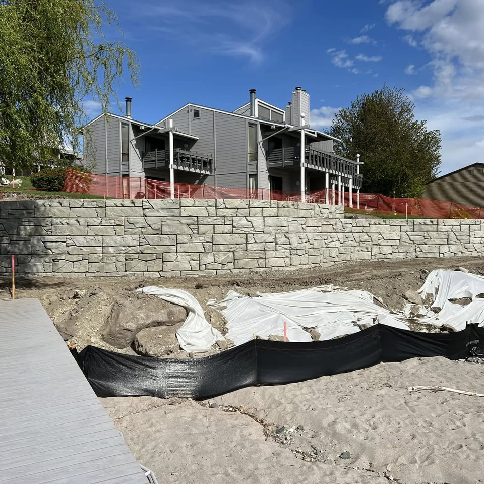 New home with stone walls